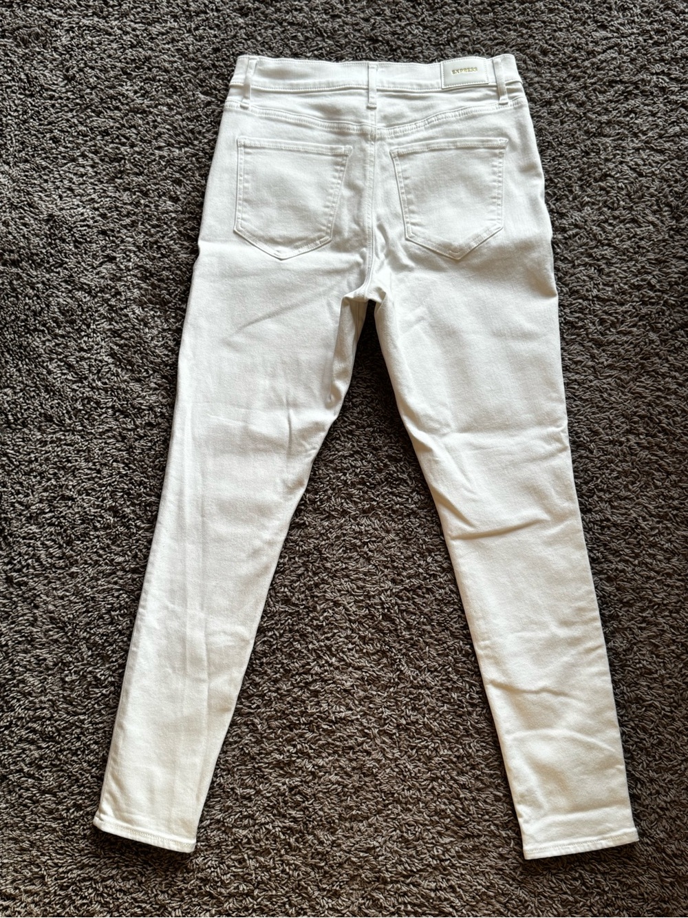 Express Women’s White Skinny High Rise Jeans - Picture 2 of 6